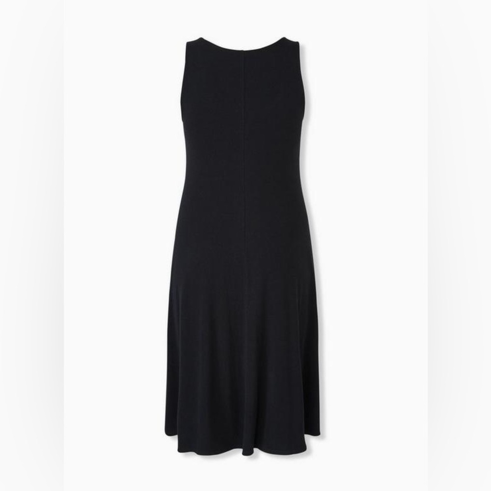 Torrid Black Sleeveless Button Midi Dress - Picture 3 of 8